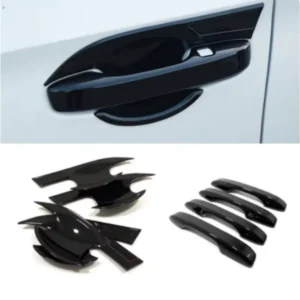 abs carbon black chrome car styling exterior door handle bowl cover sticker trim accessories for honda civic 11th gen 2022 2024