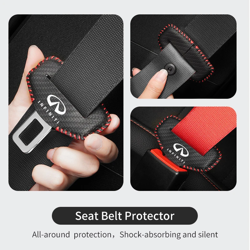 for infiniti pu leather car seat belt buckle clip cover protector anti scratch case fx35 q30 g37 qx70 g35 qx50 qx60 qx80 qx30 for infiniti pu leather car seat belt buckle clip cover protector anti scratch case fx35 q30 g37 qx70 g35 qx50 qx60 qx80 qx30