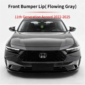 car front bumper lip flowing gray splitter fit body kit parts accessories wear resistant for 11th generation accord 2022 2025