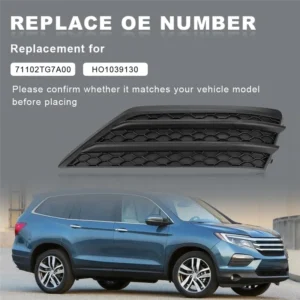 for honda pilot 2016 2018 side fog lamp bezel front fog light grille cover accessories