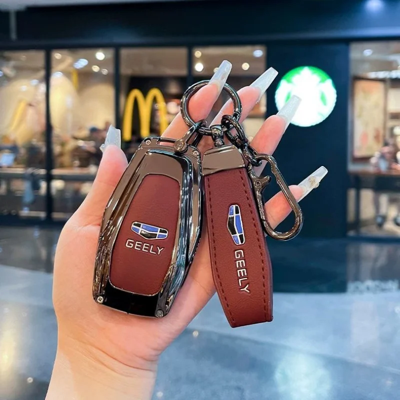 car remote key cover case fob shell for geely coolray geometry c mongaro starray gx3 gx7 x6 pro emgrand 2024 fob holder shell car remote key cover case fob shell for geely coolray geometry c mongaro starray gx3 gx7 x6 pro emgrand 2024 fob holder shell