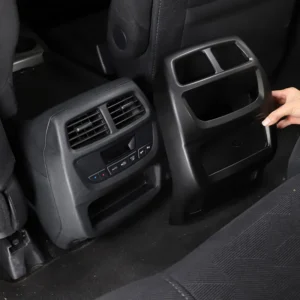 for honda pilot 2015 2022 abs carbon fibre/matte black rear air condition outlet vent frame cover trim car accessories