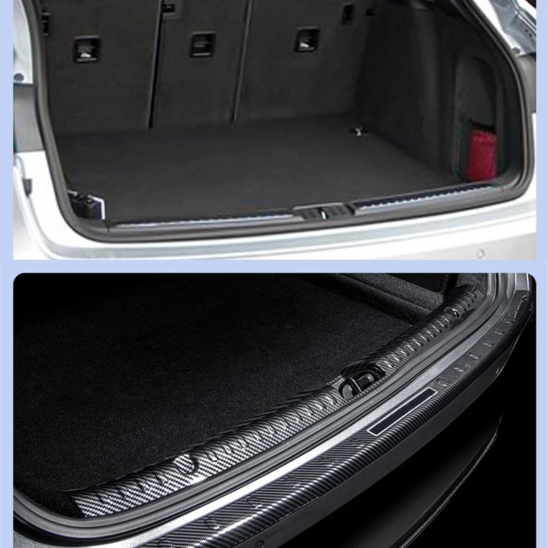 for toyota camry xv80 2024 carbon fiber patterned threshold strip rear guard plate trunk protective panel decorative sticker for toyota camry xv80 2024 carbon fiber patterned threshold strip rear guard plate trunk protective panel decorative sticker