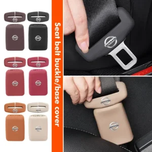 car styling seat belt insert buckle protective silicone cover for nissan patrol y62 y61 versa altima x trail sunny qashqai