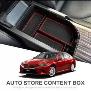 lhd rhd for toyota camry xv70 2018 2023 car armrest central storage box cover center console container glove organizer