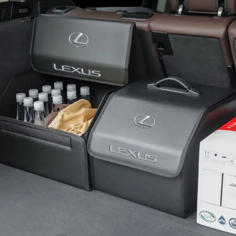 car trunk leather storage box foldable auto organizer bag for lexus f sport gs gx is ls lx ct lc lbx nx rx 350h 450h es ux 300e car trunk leather storage box foldable auto organizer bag for lexus f sport gs gx is ls lx ct lc lbx nx rx 350h 450h es ux 300e