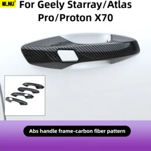 for geely starray/atlas pro/proton x70 accessories 2024 2025 abs plated door bowl handle trim,scratch resistant