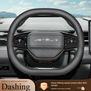 leather car steering wheel cover for jetour dashing 2024 2025 2026 accessories