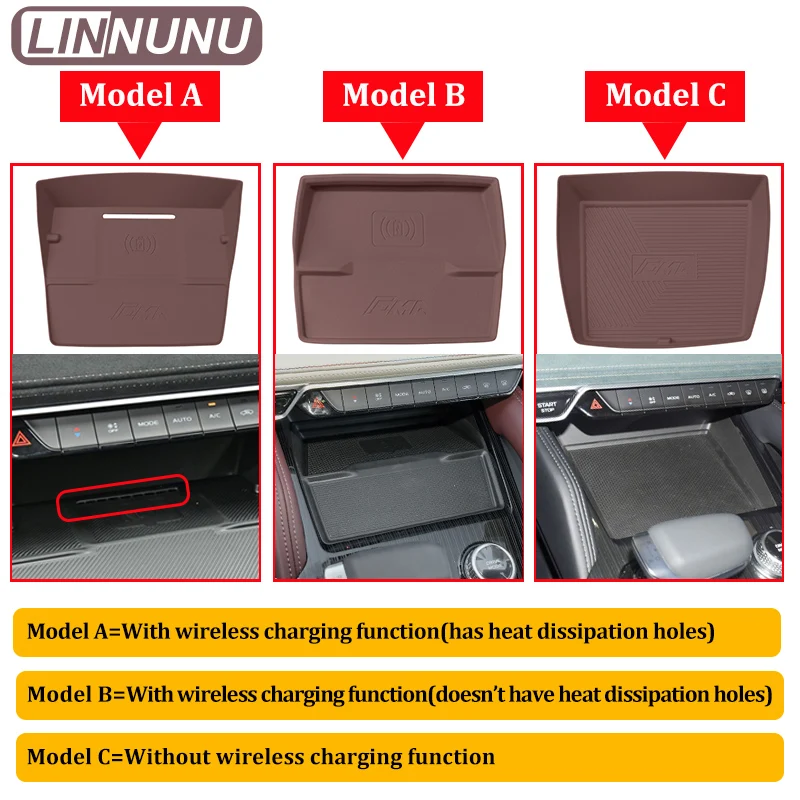 linnunu for geely monjaro silicone car wireless charging pad non slip mat dust proof charger protect cover interior linnunu for geely monjaro silicone car wireless charging pad non slip mat dust proof charger protect cover interior