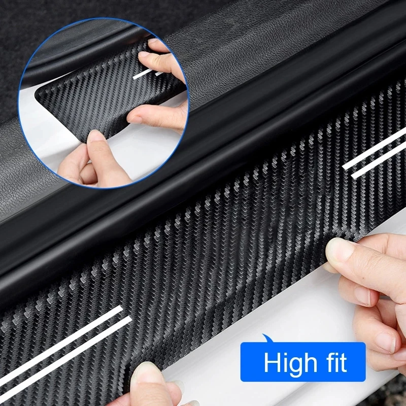 car door sills scuff plate threshold protector interior imitation carbon fiber sticker for geely monjaro 2023 2025 car door sills scuff plate threshold protector interior imitation carbon fiber sticker for geely monjaro 2023 2025