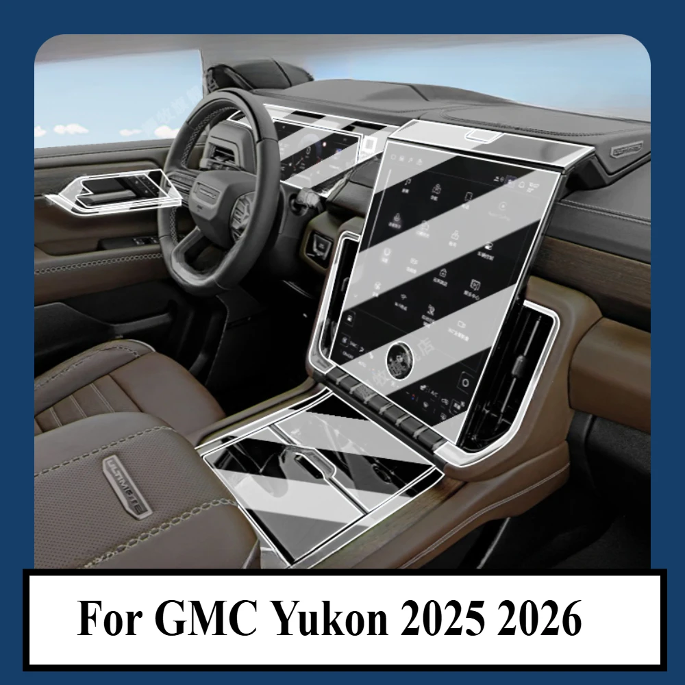 car accessories interior film transparent tpu for gmc yukon 2025 2026 gear panel gps navigation center console ppf protection car accessories interior film transparent tpu for gmc yukon 2025 2026 gear panel gps navigation center console ppf protection