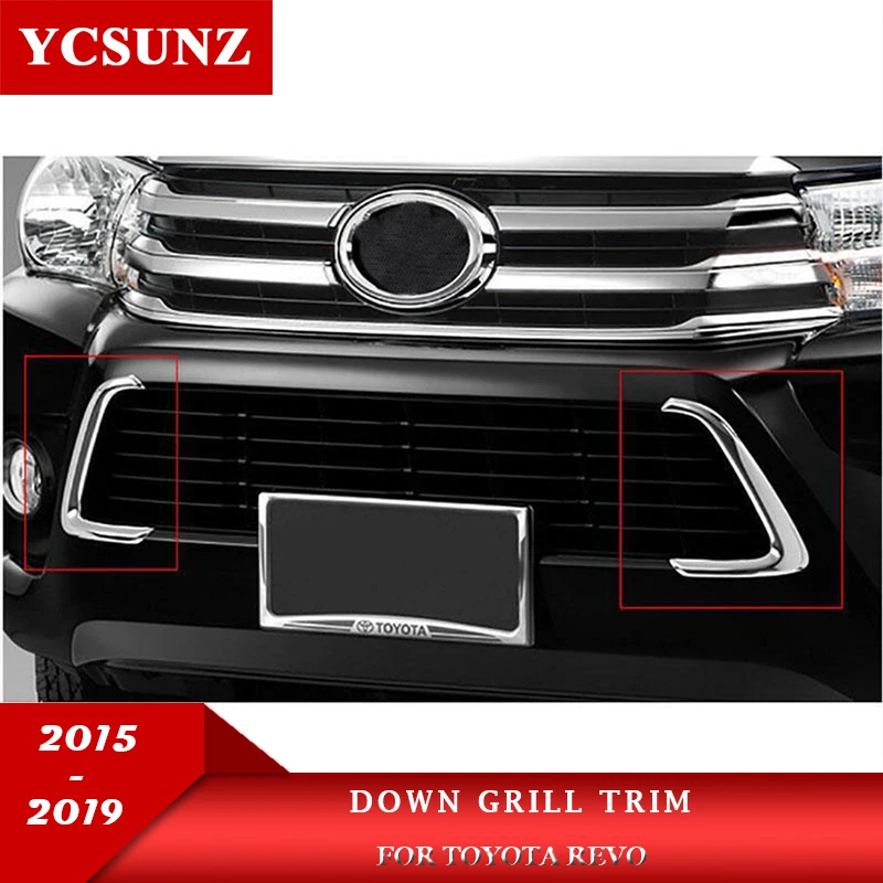 chrome decorative down grille trim for toyota hilux revo 2016 2017 2018 2019 2020 2021 2022 car styling double cabin ycsunz chrome decorative down grille trim for toyota hilux revo 2016 2017 2018 2019 2020 2021 2022 car styling double cabin ycsunz