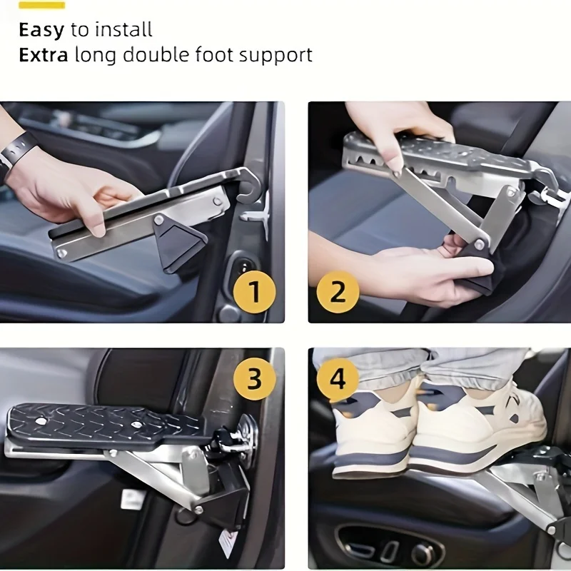 chrome plated aluminum alloy car foot pedal step board with hook, universal vehicle auxiliary running boards for easy access chrome plated aluminum alloy car foot pedal step board with hook, universal vehicle auxiliary running boards for easy access
