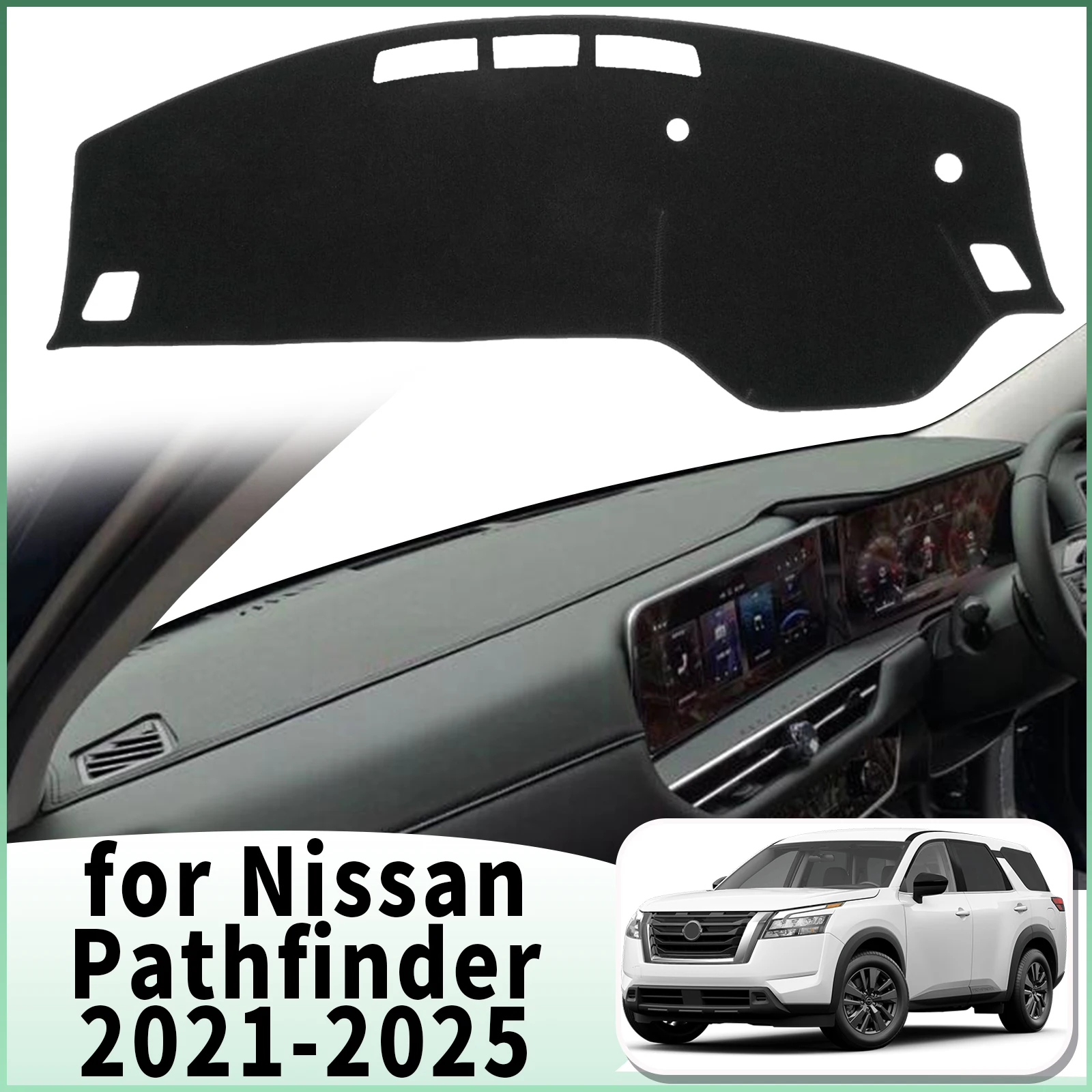 for nissan pathfinder r53 sl 2025 2021 car dashmat dashboard cover pad accessories dashmat sunshade protective carpet leather for nissan pathfinder r53 sl 2025 2021 car dashmat dashboard cover pad accessories dashmat sunshade protective carpet leather