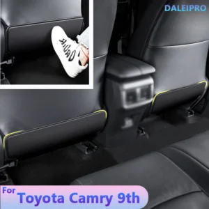 for toyota camry 9th 2024 car seat cover seat backs anti kick mat protector pad microfiber leather protection cover