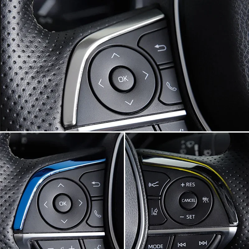 for toyota camry 70 xv70 2018~2023 hybrid car steering wheel emblem sequin kit bluetooth speaker button switch frame for toyota camry 70 xv70 2018~2023 hybrid car steering wheel emblem sequin kit bluetooth speaker button switch frame
