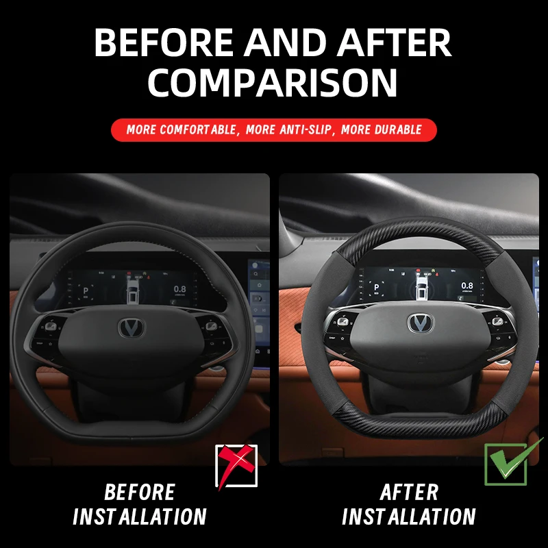 suitable for changan suede matte carbon fiber texture steering wheel cover suitable for cs35 plus alsvin cs55 unit cs95 uni t k s vx7 deepal s07 hunter cx70 eado lumin reaton cs85 suitable for changan suede matte carbon fiber texture steering wheel cover suitable for cs35 plus alsvin cs55 unit cs95 uni t k s vx7 deepal s07 hunter cx70 eado lumin reaton cs85