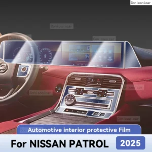 for nissan patrol 2025 car interior protection anti scratch film sticker instrument center control navigation screen