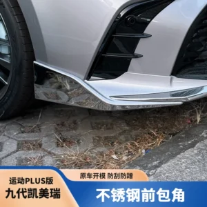 stainless steel bumper corner guards for 2024 2025 9th gen camry sport plus – anti scratch protection trim