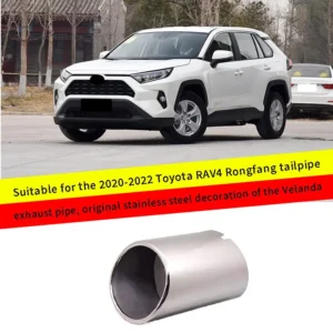 for 2020 2022 toyota rav4 rongfang tailpipe exhaust pipe and original stainless steel decoration of venza