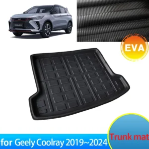 car trunk floor mat for geely coolray sx11 x50 2019 2020~2024 trunk waterproof carpet storage pad 3d eva anti slip accessorie