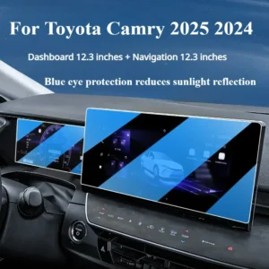 for toyota camry 2025 2024 accessories car interior gps navigation lcd screen tempered glass protective film anti scratch film