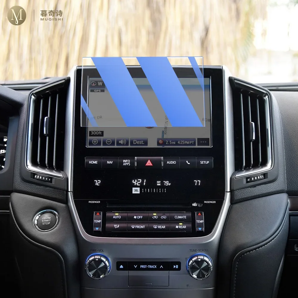 for toyota land cruiser 2016 2022car interior console radio lcd display screen anti scratch tempering glass anti blue light film for toyota land cruiser 2016 2022car interior console radio lcd display screen anti scratch tempering glass anti blue light film