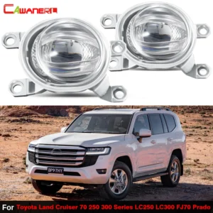 2 x car right + left led lens fog light assembly daylight for toyota land cruiser 70 fj70 300 lc300 prado 250 lc250 2022 2025