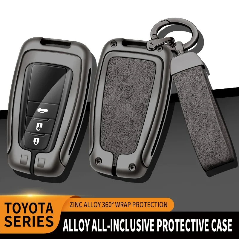 zinc alloy leather tpu car remote key bag for toyota highlander camry corolla rav4 prado 2018 2020 2021 2010. 22 accessories zinc alloy leather tpu car remote key bag for toyota highlander camry corolla rav4 prado 2018 2020 2021 2010. 22 accessories