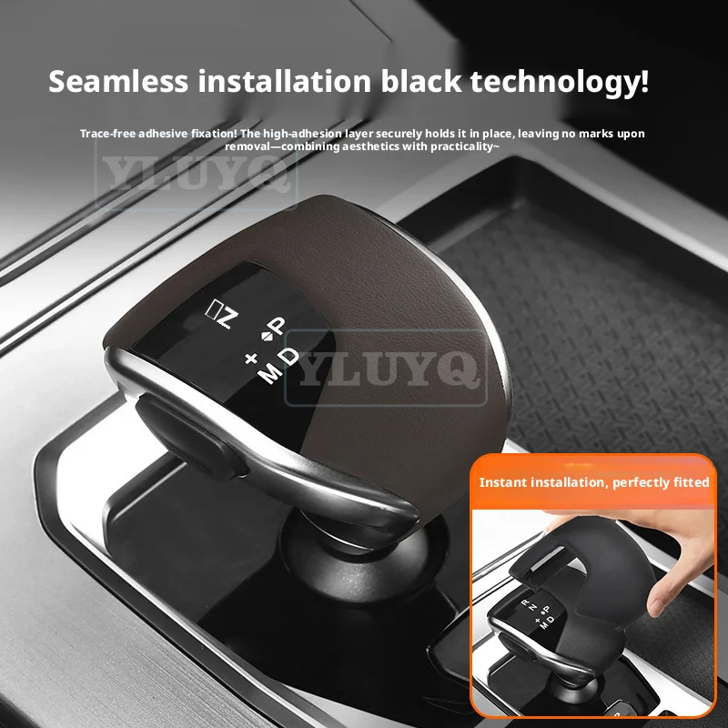 for jetour x70 x90 central console gear lever protective cover, gear knob leather decorative shell, for jetour x70 x90 central console gear lever protective cover, gear knob leather decorative shell,
