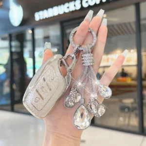 white diamond tpu for mg mg4 hs gt zs ev zx mg5 mg6 roewe rx3 rx5 rx8 erx5 i6 i5 car key case key cover fob keychain accessories