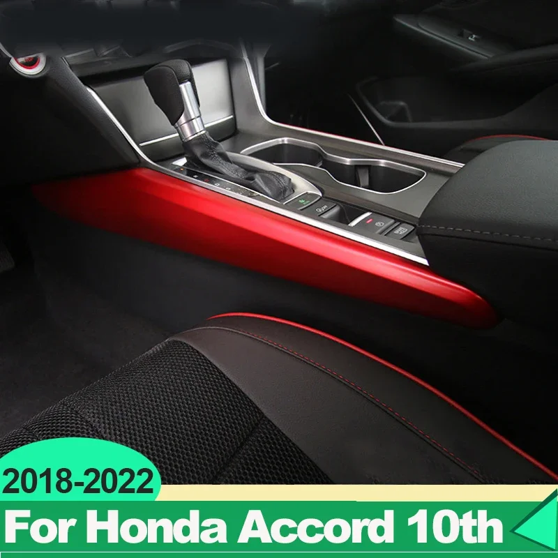 for honda accord x 10th 2018 2019 2020 2021 2022 hybrid car center console gear shift panel both sides trim accessorie for honda accord x 10th 2018 2019 2020 2021 2022 hybrid car center console gear shift panel both sides trim accessorie