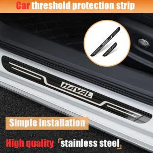 car scratch resistant sill strip haval h5 h6 h9 red raptor h1 m6 h2 h3 h4 door stainless steel protective accessories