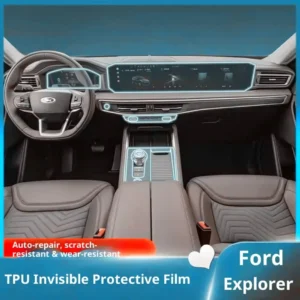 for ford explorer 2024 2025, dashboard & touchscreen protection kit, premium tpu film for navigation display and interior trim