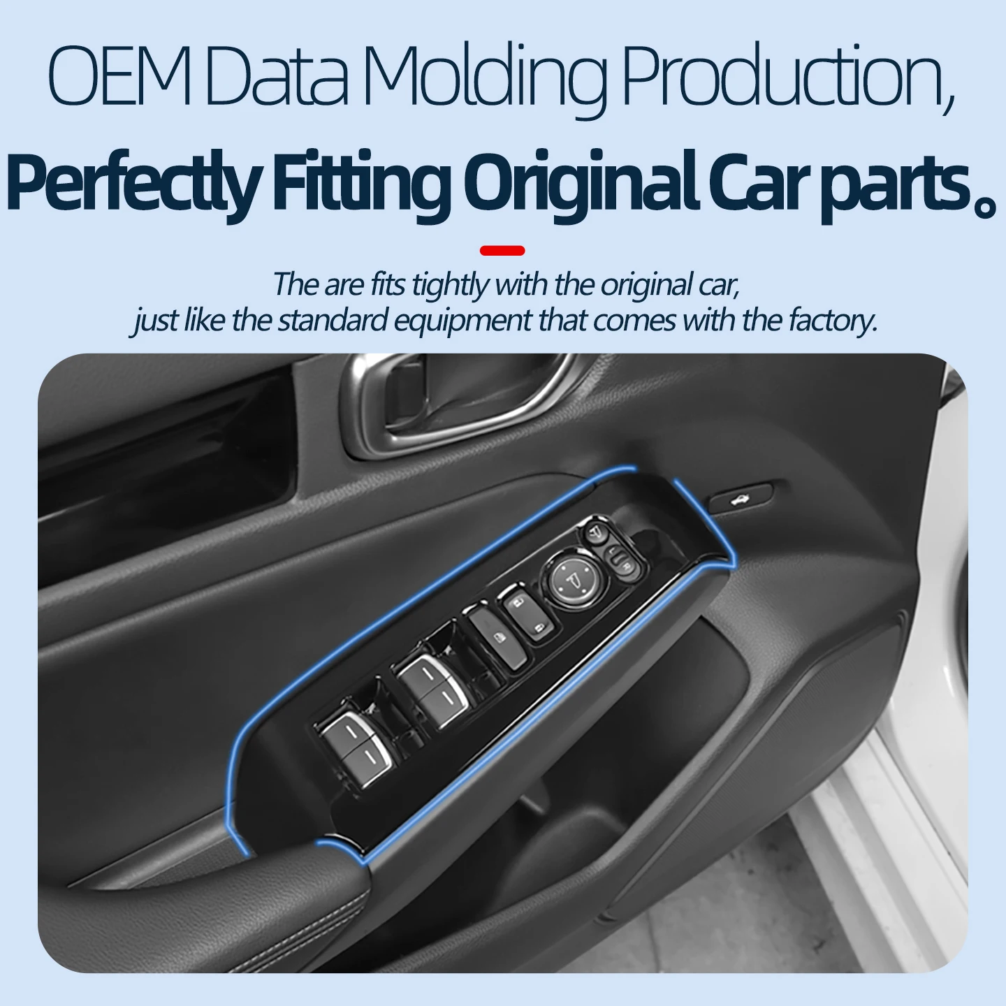 for honda 2022 2023 2024 2025 civic 11th gen interior door window switch panel frame cover molding trims black for honda 2022 2023 2024 2025 civic 11th gen interior door window switch panel frame cover molding trims black