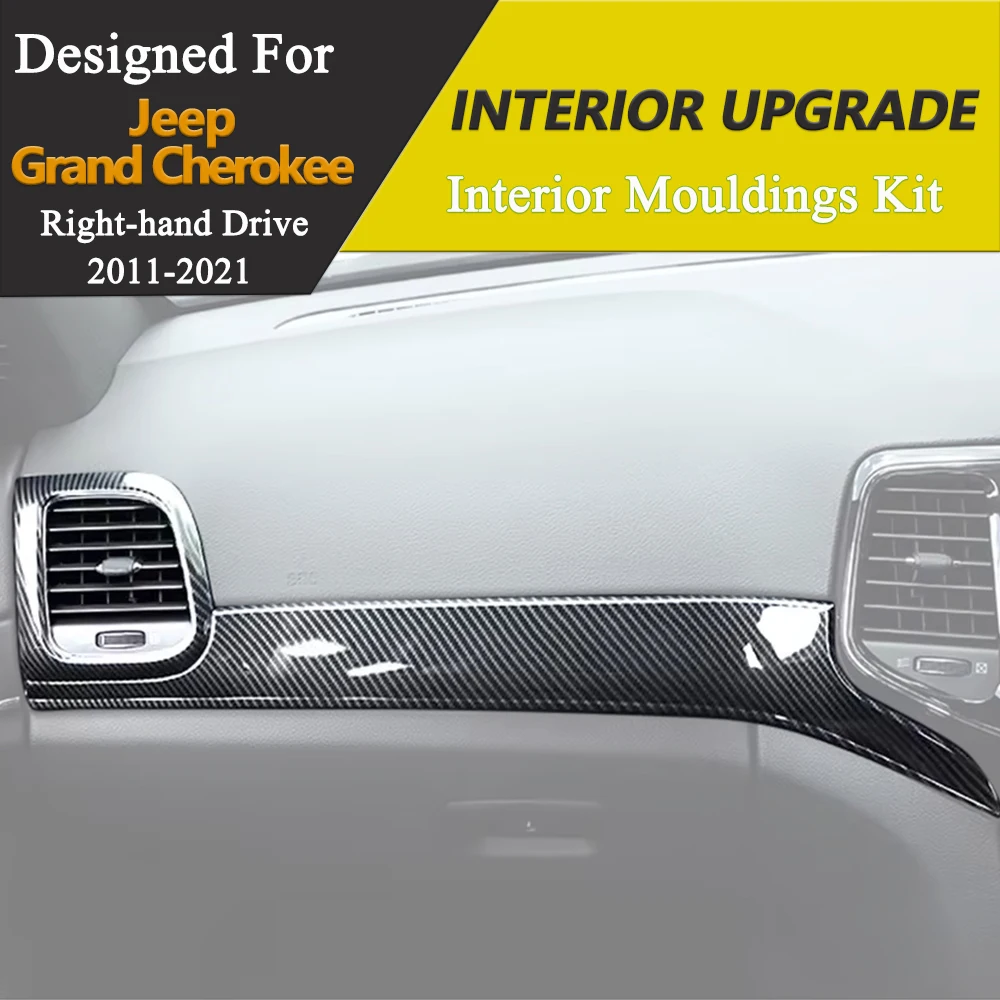 carbon fiber interior mouldings for jeep grand cherokee rhd dashboard center console panel trim door handle cover right driving carbon fiber interior mouldings for jeep grand cherokee rhd dashboard center console panel trim door handle cover right driving