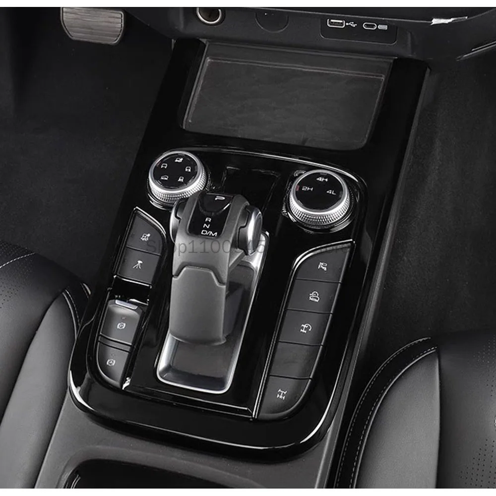 for gwm tank 300 2022 2023 gearbox gear shift panel frame cover trim interior styling carbon black wood grain decor for gwm tank 300 2022 2023 gearbox gear shift panel frame cover trim interior styling carbon black wood grain decor
