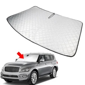 car windshield sun shade cover foldable front window sun visor protector for infiniti qx80 suv 2014 2024