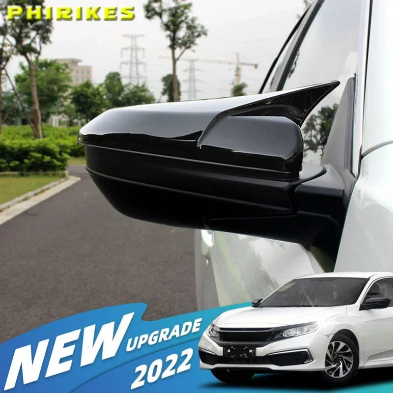 side rearview mirror caps black wing mirror cover fit for honda civic 10th 2016 2017 2018 side rearview mirror caps black wing mirror cover fit for honda civic 10th 2016 2017 2018