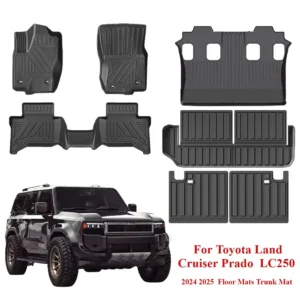 floor mats waterproof anti slip for toyota land cruiser prado 250 j250 lc250 all weather front rear cargo liner mat 2024 2025