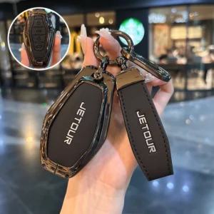 car key case cover shell fob for chery jetour x70 x90 x95 plus 2020 2021 2022 remote holder keychain accessories