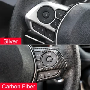 for toyota camry xv70 2018~2023 car steering wheel button switch bluetooth speaker frame protective cover decoration accessories
