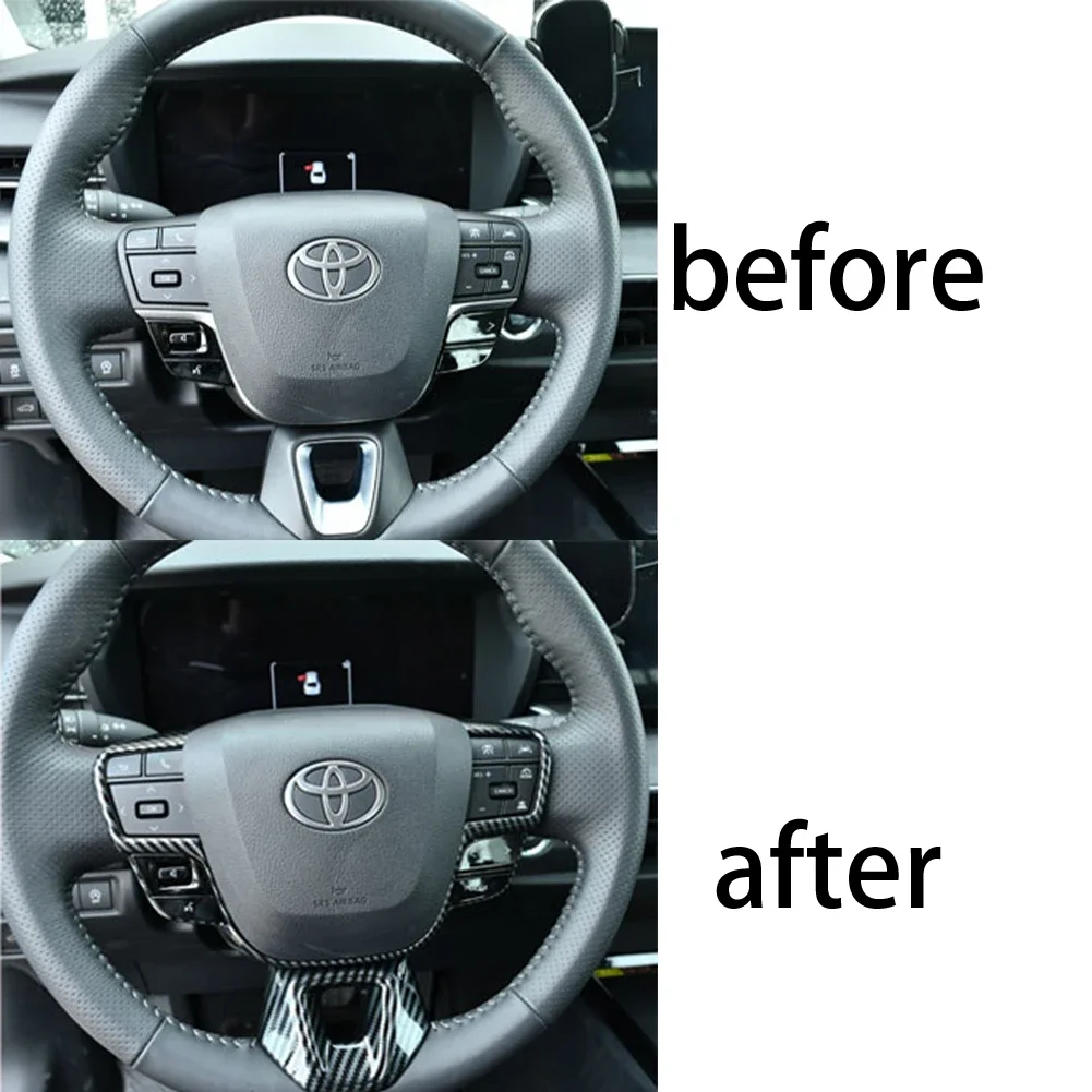car steering wheel button switch decorative sequins cover trim for toyota 9th camry interior 2024 2025 car steering wheel button switch decorative sequins cover trim for toyota 9th camry interior 2024 2025