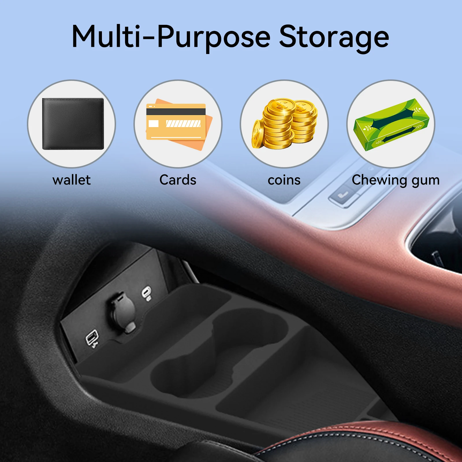 for geely coolray proton x50 2025 2026 center console armrest lower layer storage box tray organizer car interior for geely coolray proton x50 2025 2026 center console armrest lower layer storage box tray organizer car interior