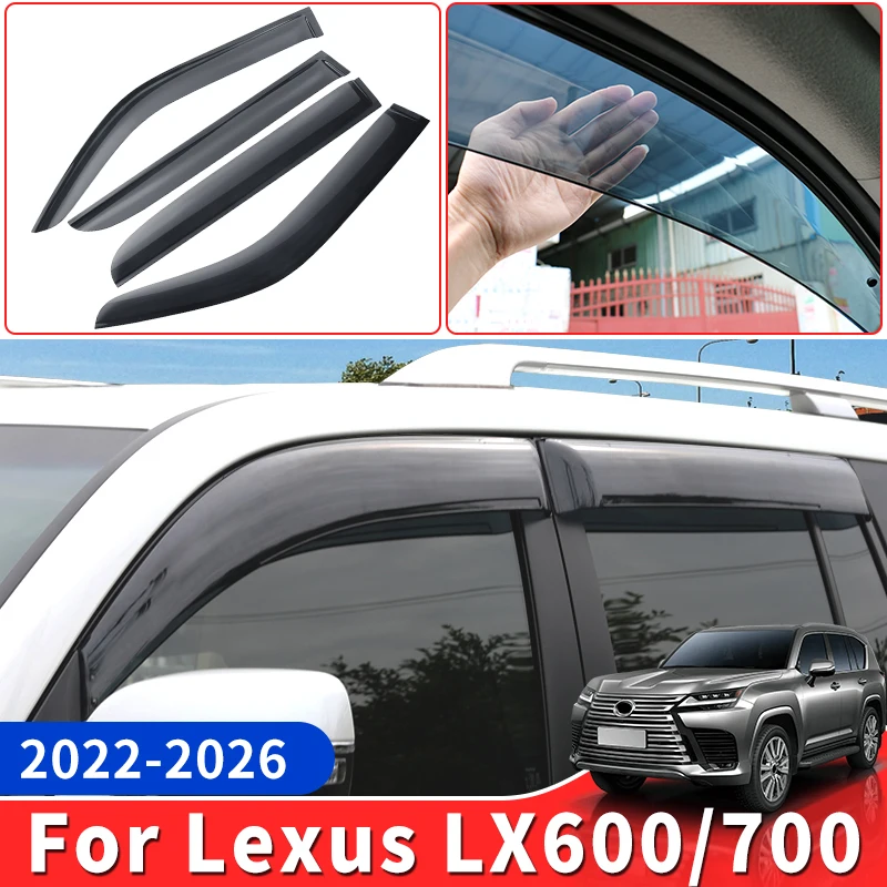 for toyota lexus lx600 lx700 600 2022 2026 car window rain visor anti rain ventilation exterior upgraded protection accessories for toyota lexus lx600 lx700 600 2022 2026 car window rain visor anti rain ventilation exterior upgraded protection accessories