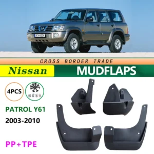 for nissan patrol y61 2003 2011 mud flaps heavy duty splash guards set of 4 rugged mudguards for off road 4x4 suv