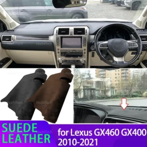 anti uv suede leather dashmat black dashboard cover sun shade carpet non slip pad for lexus gx460 gx400 2010 2021 lhd rhd