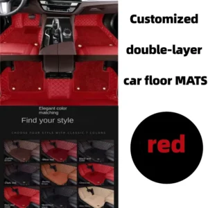 custom double layer car floor mat for nissan patrol y61 y62 y63 auto carpet accessories interior parts