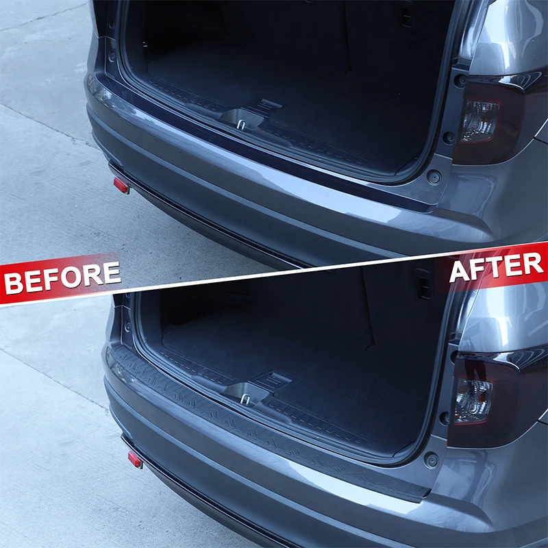 for honda pilot 2016 2017 2018 2022 tailgate external guard car rear bumper guard exterior modification accessories silicone for honda pilot 2016 2017 2018 2022 tailgate external guard car rear bumper guard exterior modification accessories silicone