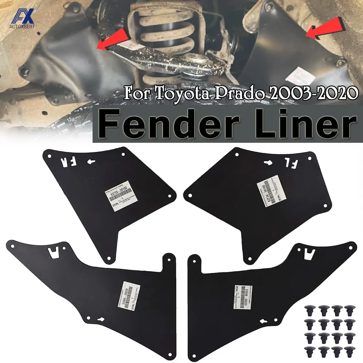 mudguards for toyota land cruiser prado j120 j150 fj cruiser splash shield mud flaps guards fender liners rubber car accessories mudguards for toyota land cruiser prado j120 j150 fj cruiser splash shield mud flaps guards fender liners rubber car accessories